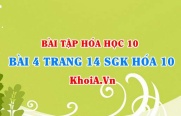 Bài 4 trang 14 SGK Hóa 10: Số khối, Số hiệu nguyên tử, nguyên tử khối trung bình